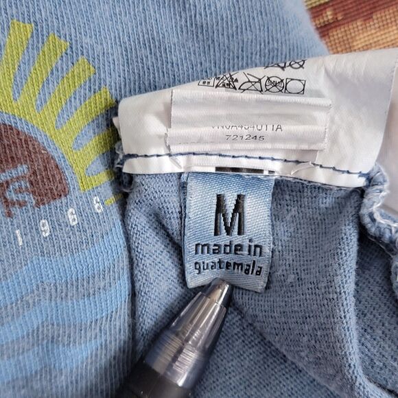 Vans T-Shirt Mens Medium Blue Short Sleeve California Skateboarding Tee - Picture 13 of 13